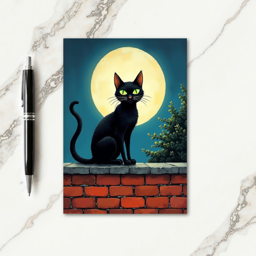 Green Eyed Midnight Card