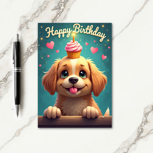 Green Eyes Birthday Card