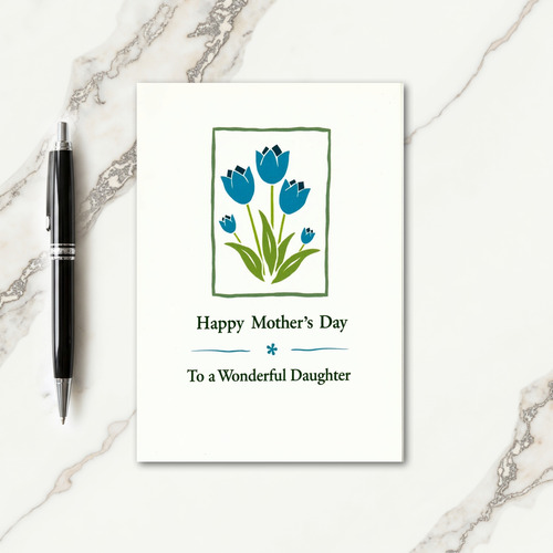 Green Frame Mothers Day Card