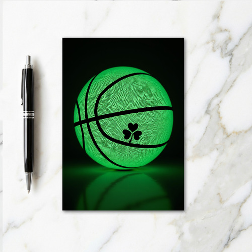Green Glowing Ball Sports Card