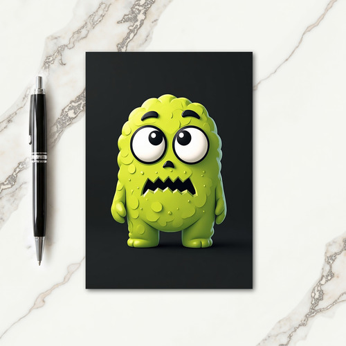 Green Gooey Monster Card