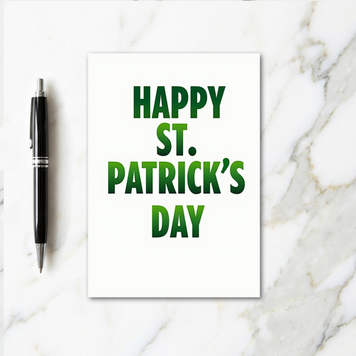 Green Gradient Happy Day Card