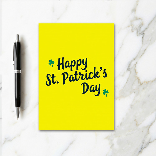 Green Happy Day Pattern Card