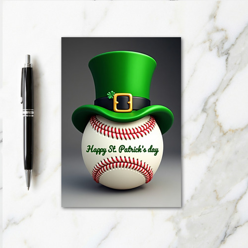 Green Hat Baseball Card