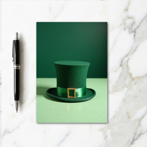 Green Hat Pattern Card