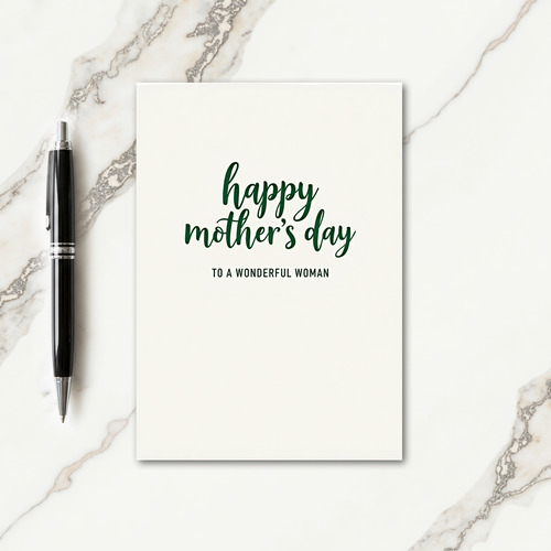 Green Heartfelt Message Card