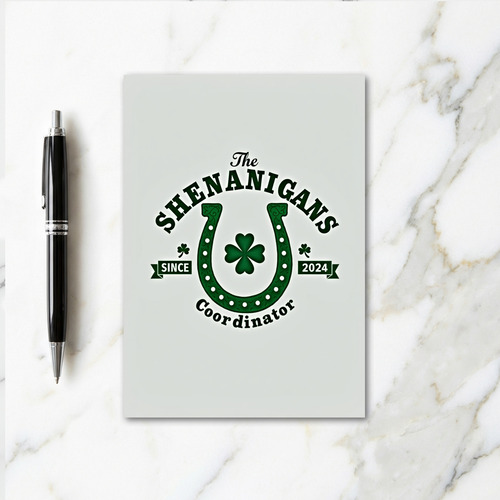 Green Horseshoe Shenanigans Card