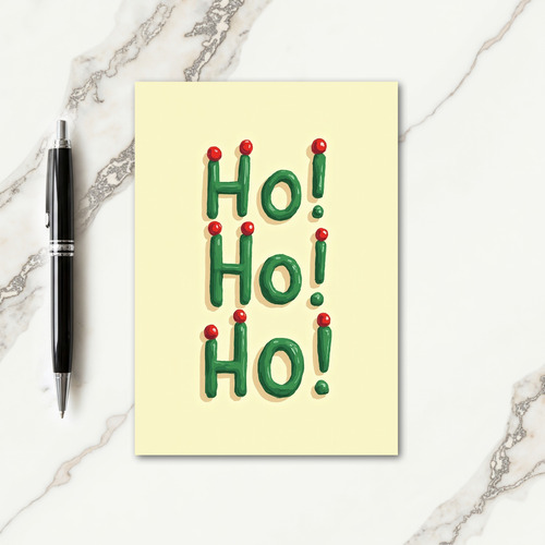 Green Icing Ho Ho Ho Card thumbnail