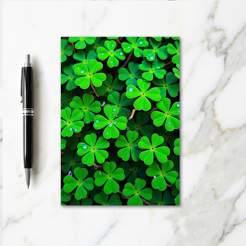 Green Leaf Macro Photo Card