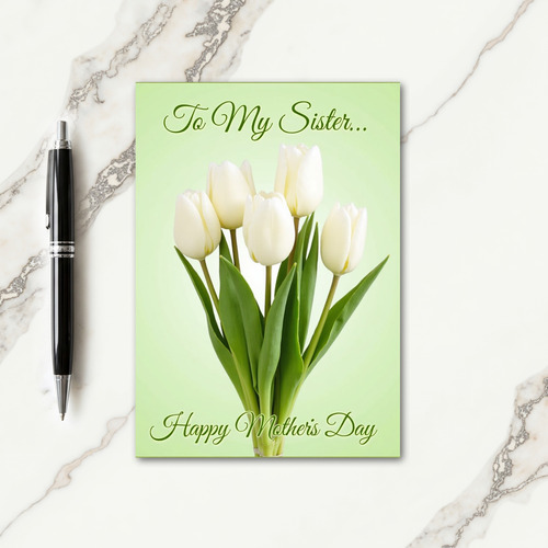 Green Leaf Mothers Day Sister Card