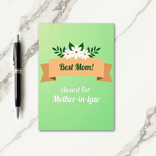 Green Leaves Mothers Day Card