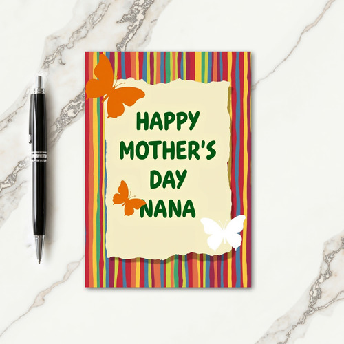 Green Nana Mothers Day Card