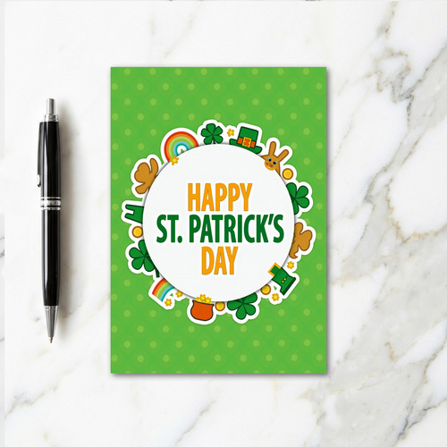 Green Polka Dot Day Card