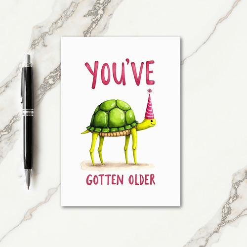Green Reptile Birthday Card