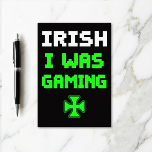 Green Shamrock Gaming Fun Card