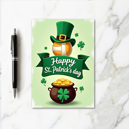 Green Shamrocks Pattern Card