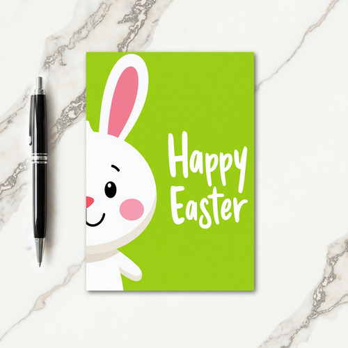 Green Spring Creature Smile Card