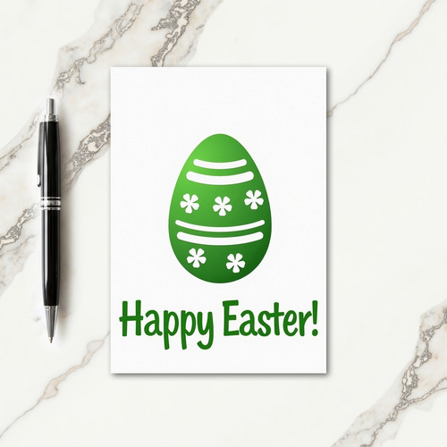 Green Spring Emblem Greeting Card