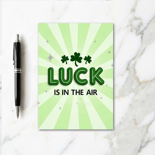 Green Starburst Luck Card