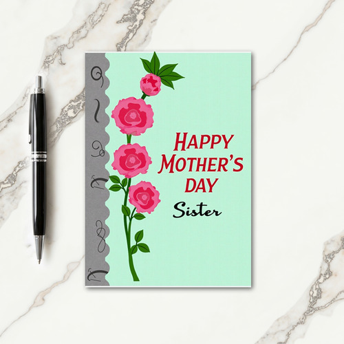 Green Stem Mothers Day Card