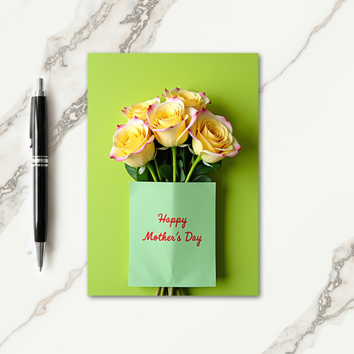 Green Theme Mothers Day Card