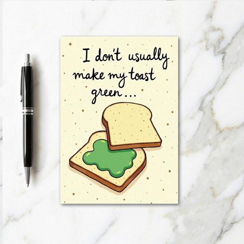 Green Toast Funny Day Card