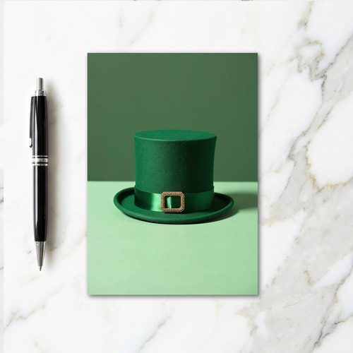 Green Top Hat Special Occasion Card