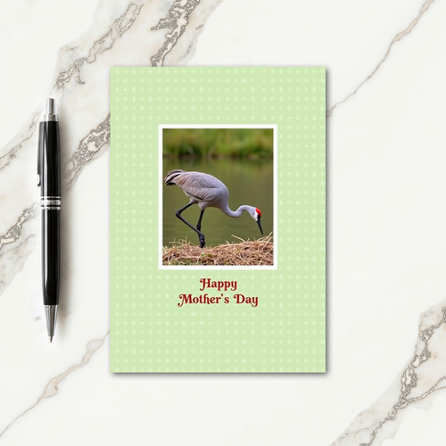 Grey Bird Mothers Day Scene Card