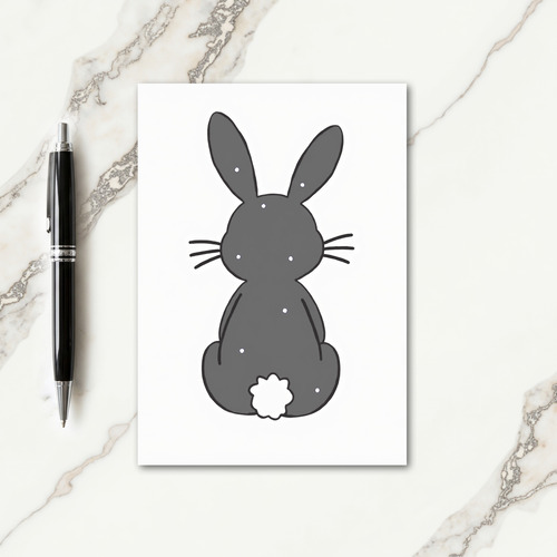 Grey Woodland Creature Art Card