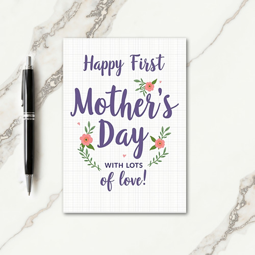 Grid Pattern Greeting Card