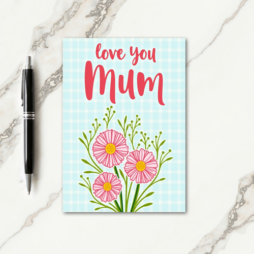 Grid Pattern Love Card