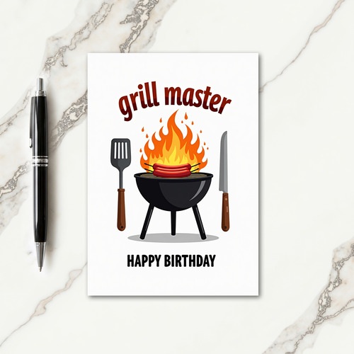 Grill Master Birthday Card