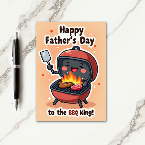 Grill Master Fathers Day Art Card