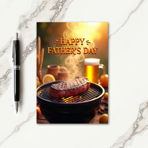 Grilled Feast Fathers Day Card