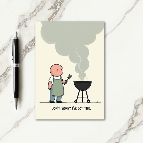 Grilling Dads Sweet Day Card