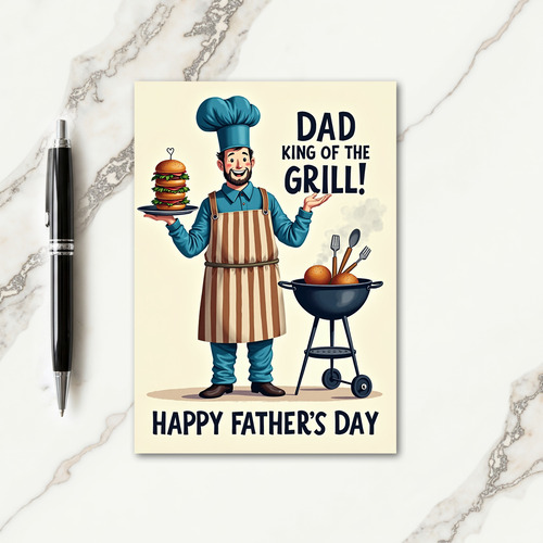 Grilling Fathers Day Feast Card
