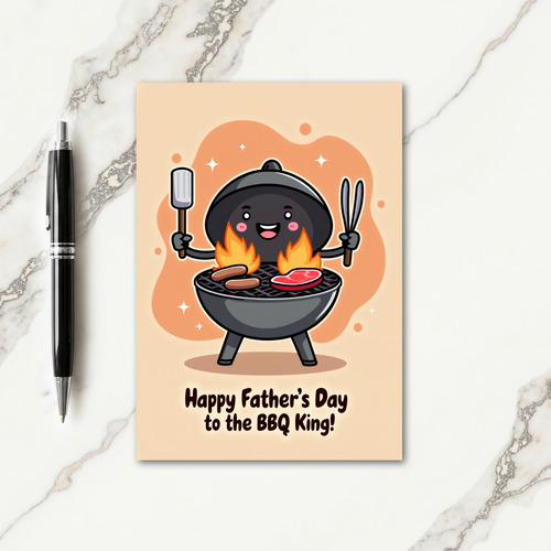 Grilling Great Fathers Day Card