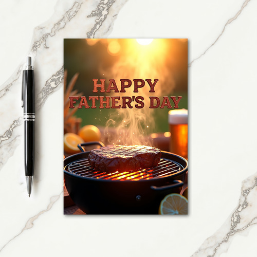 Grilling Sweet Fathers Day Card