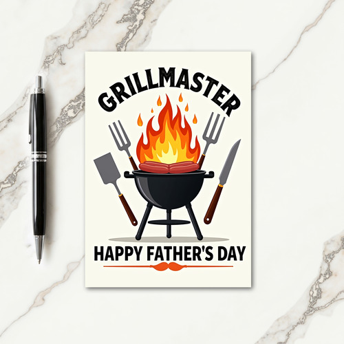 Grillmaster Sweet Fathers Day Card