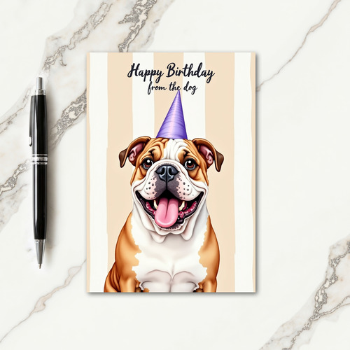 Grinning Canine Birthday Card