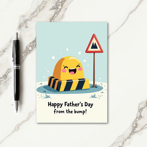 Grinning Road Sweet Fathers Day Card