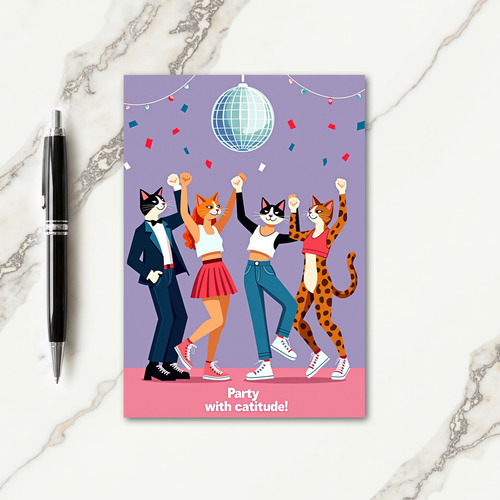 Groovy Birthday Disco Card