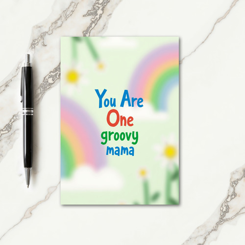 Groovy Mama Floral Mothers Day Card