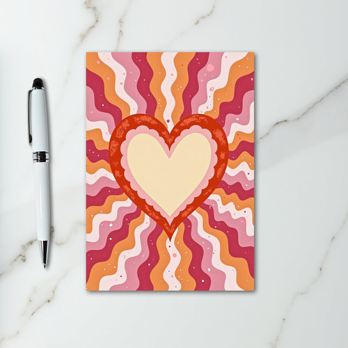 Groovy Valentine Heart Card