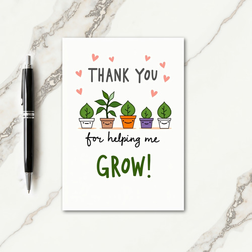Growing Thanks Mothers Day Card