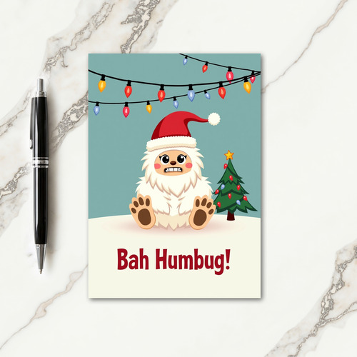 Grumpy Beast Christmas Card