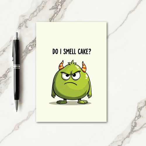 Grumpy Cake Lover Birthday Card