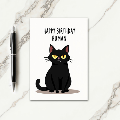 Grumpy Cat Birthday Card