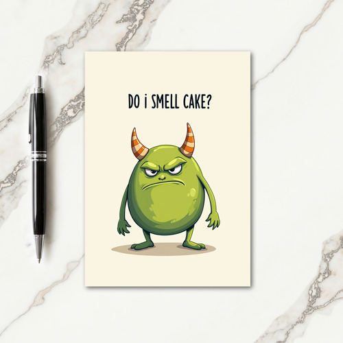 Grumpy Creature Birthday Card