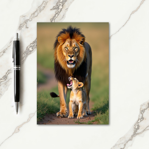 Guardian Lion Fathers Day Card